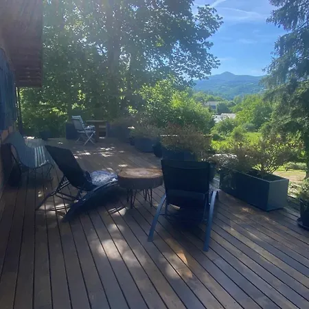 بيت خشبي & Grande Terrasse Privees, Vue Montagne - Bella Rosa Argein